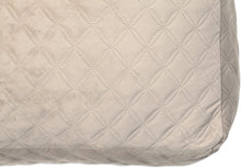 Load image into Gallery viewer, Like New/Unboxed- Elements Quilted Velvet Fabric Floor Seat Cushion, 24" x 24", (Natural)