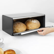 Load image into Gallery viewer, Like New/Unboxed- Brabantia Fall Front Fingerprint-Proof Bread Box (Matte Steel)