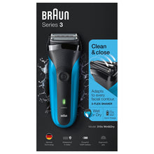 Load image into Gallery viewer, Like New/Unboxed- Braun Series 3 310s Wet & Dry Electric Shaver for Men / Rechargeable Electric Razor (Blue)