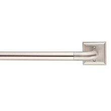 Load image into Gallery viewer, Like New/Unboxed- Cambria Blockout 36-72" Square Plate 1" Diameter Rod Set (Brushed Nickel)