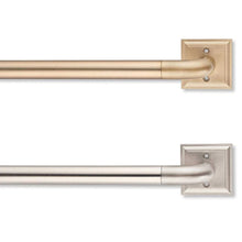 Load image into Gallery viewer, Like New/Unboxed- Cambria Blockout 36-72" Square Plate 1" Diameter Rod Set (Brushed Nickel)