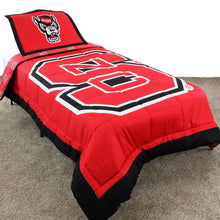 Load image into Gallery viewer, Like New/Unboxed- College Covers North Carolina State Wolfpack Reversible Comforter Set - Full (Red)