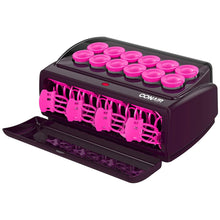Load image into Gallery viewer, Like New/Unboxed- Conair Express Waves & Volume Hot Rollers, Jumbo 1 1/2" Hot Rollers (Black/Pink)