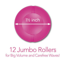 Load image into Gallery viewer, Like New/Unboxed- Conair Express Waves & Volume Hot Rollers, Jumbo 1 1/2" Hot Rollers (Black/Pink)