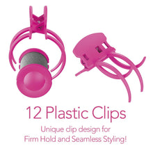 Load image into Gallery viewer, Like New/Unboxed- Conair Express Waves & Volume Hot Rollers, Jumbo 1 1/2" Hot Rollers (Black/Pink)