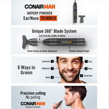 Load image into Gallery viewer, Like New/Unboxed- Conair ConairMAN Battery-Powered Ear/Nose Trimmer
