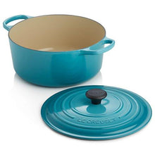 Load image into Gallery viewer, Like New/Unboxed- Le Creuset - Signature Enameled Cast-Iron 7-1/4-Quart Round French (Dutch) Oven with Lid, (Caribbean)