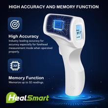 Load image into Gallery viewer, Like New/Unboxed- HealSmart Thermometer Forehead & Object Non-touch Indoor Outdoor Professional Temperature Measurement with Memory Function (White)