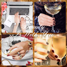Load image into Gallery viewer, Like New/Unboxed- Modelones Gel Nail Polish- Art Deco White Nude Champagne Gold Silver Burgundy Gel Polish- 6 PCS 10ML Soak Off UV Nail Gel Polish