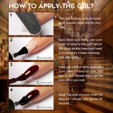 Load image into Gallery viewer, Like New/Unboxed- Modelones Gel Nail Polish- Art Deco White Nude Champagne Gold Silver Burgundy Gel Polish- 6 PCS 10ML Soak Off UV Nail Gel Polish