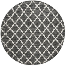 Load image into Gallery viewer, Like New/Unboxed- Safavieh Montauk Collection Handmade Flatweave 6' Diameter Cotton Round Area Rug - MTK810D (Black/Ivory)