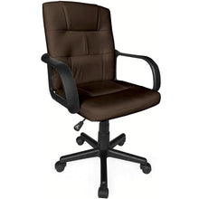 Load image into Gallery viewer, Like New/Unboxed- Urban Shop Tufted Leather Executive Chair (Brown)