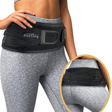 Load image into Gallery viewer, Like New/Unboxed- Vriksasana Posture Sacroiliac Hip Belt That Alleviate Sciatic, Pelvic, Lower Back and Leg Pain, Stabilize SI Joint - (Black)