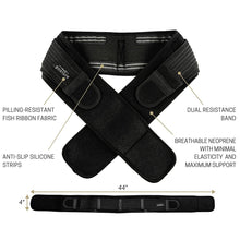 Load image into Gallery viewer, Like New/Unboxed- Vriksasana Posture Sacroiliac Hip Belt That Alleviate Sciatic, Pelvic, Lower Back and Leg Pain, Stabilize SI Joint - (Black)