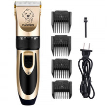 Load image into Gallery viewer, Like New/Unboxed- YIDON Dog Clippers Grooming Kit - Cordless Adjustable Low-Noise Pet Clippers Dog Hair Trimmer Rechargeable (Gold/Black)