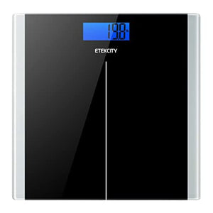 Like New/Unboxed- Etekcity Digital Body Weight Bathroom Scale With Step-On Technology (Black)