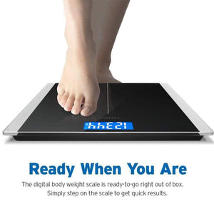 Like New/Unboxed- Etekcity Digital Body Weight Bathroom Scale With Step-On Technology (Black)