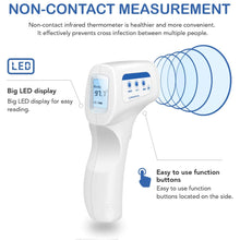 Load image into Gallery viewer, Like New/Unboxed- HealSmart Thermometer Forehead &amp; Object Non-touch Indoor Outdoor Professional Temperature Measurement with Memory Function (White)
