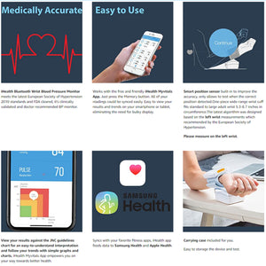 Like New/Unboxed- iHealth Smart Wrist Blood Pressure Monitor, Bluetooth Blood Pressure Cuff